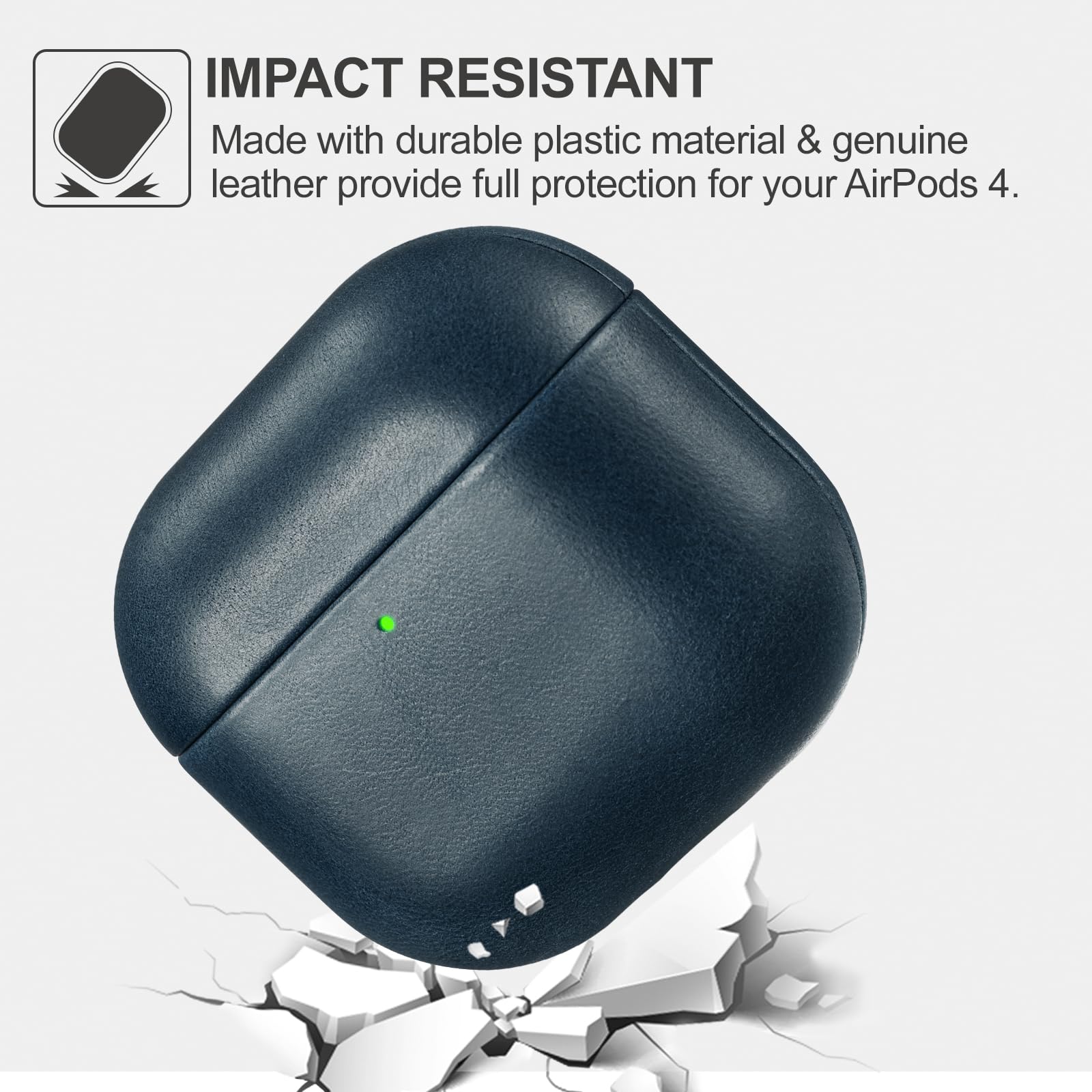 Amazon | AirPods 4 用 ケース 本革(2024年9月発売専用)落下防止 耐