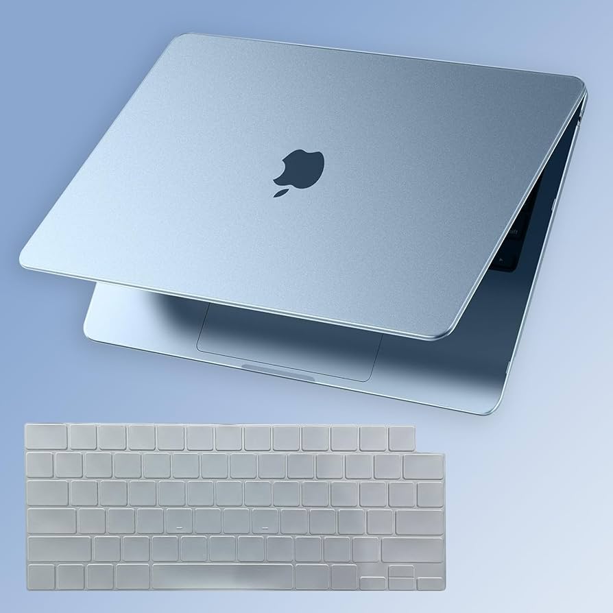 Amazon.com: KEROM SkyBlue Clear Case for MacBook Air 13 inch 2026