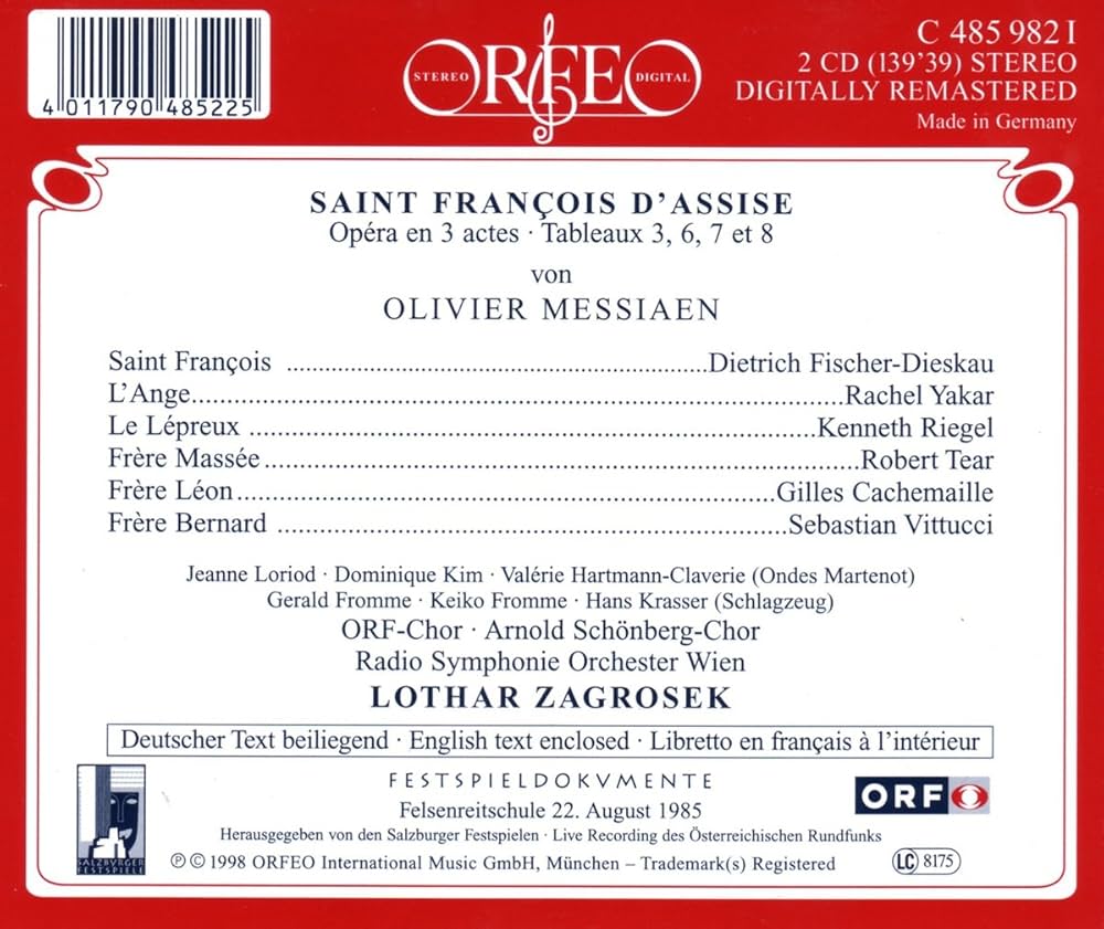 Amazon.co.jp: メシアン:歌劇「アッシジの聖フランチェスコ