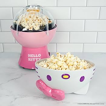 Amazon.com: Hello Kitty Popcorn Maker (1 Set) – Cute Pastel Pink
