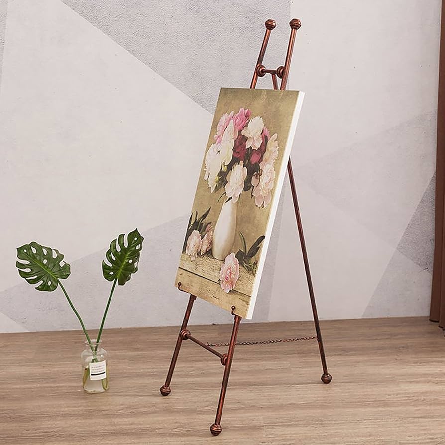 Amazon.co.jp: イーゼルスタンドメタルアート油絵ディスプレイスタンド