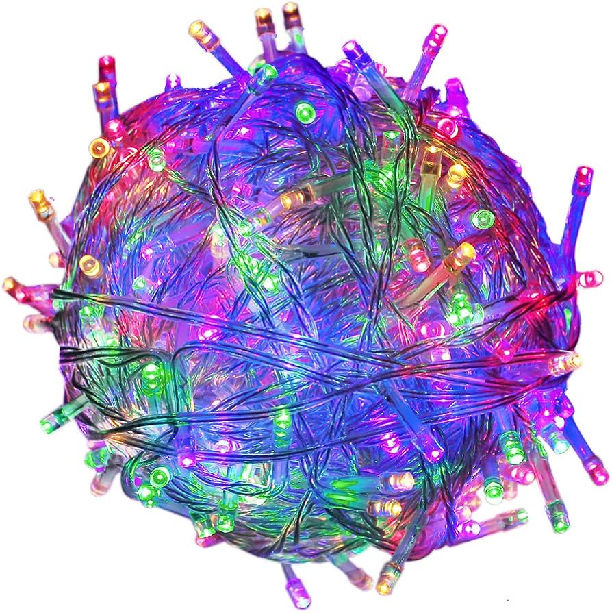 Amazon.co.jp: RPGT 200 LEDs 4色ミックスカラー22メートル透明ワイヤ