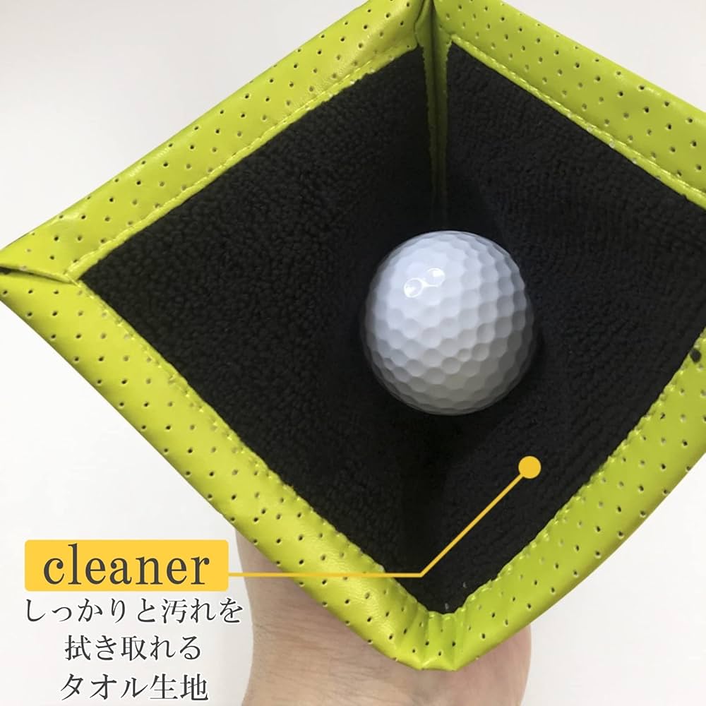 Amazon | ルナリ ゴルフボール クリーナー カラビナ リール付 ゴルフ