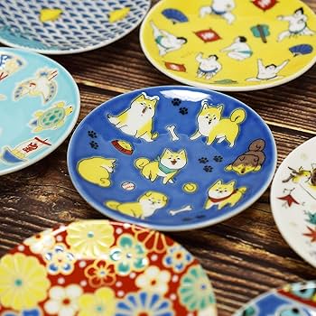 畑萬陶芸 着物皿 豆皿 小皿 雛祭り 犬筥 張り子犬 鯛 めで鯛 七五三