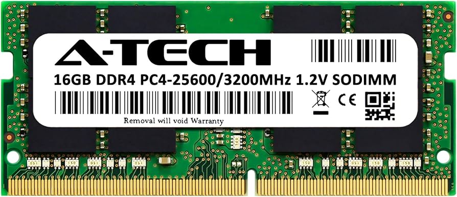 A-Tech 16GB DDR4 3200 MHz SODIMM PC4-25600 (PC4-3200AA) CL22 Non
