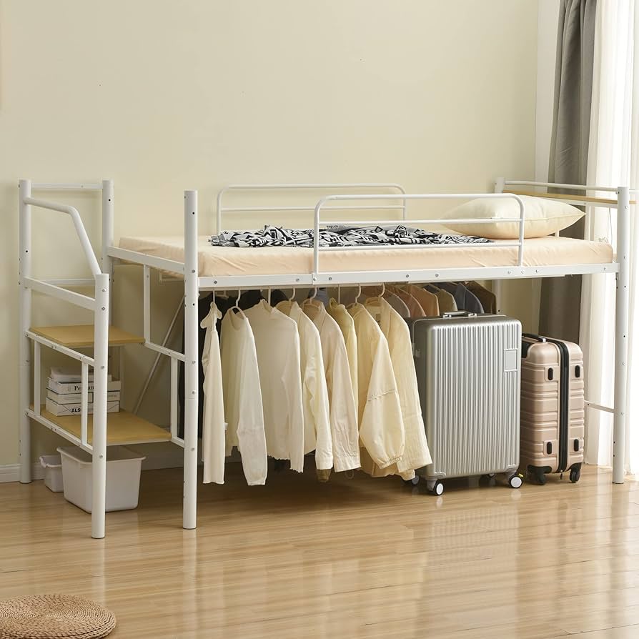 Amazon｜AFNGWWIN ロフトベッド パイプベッド シングル システムベッド