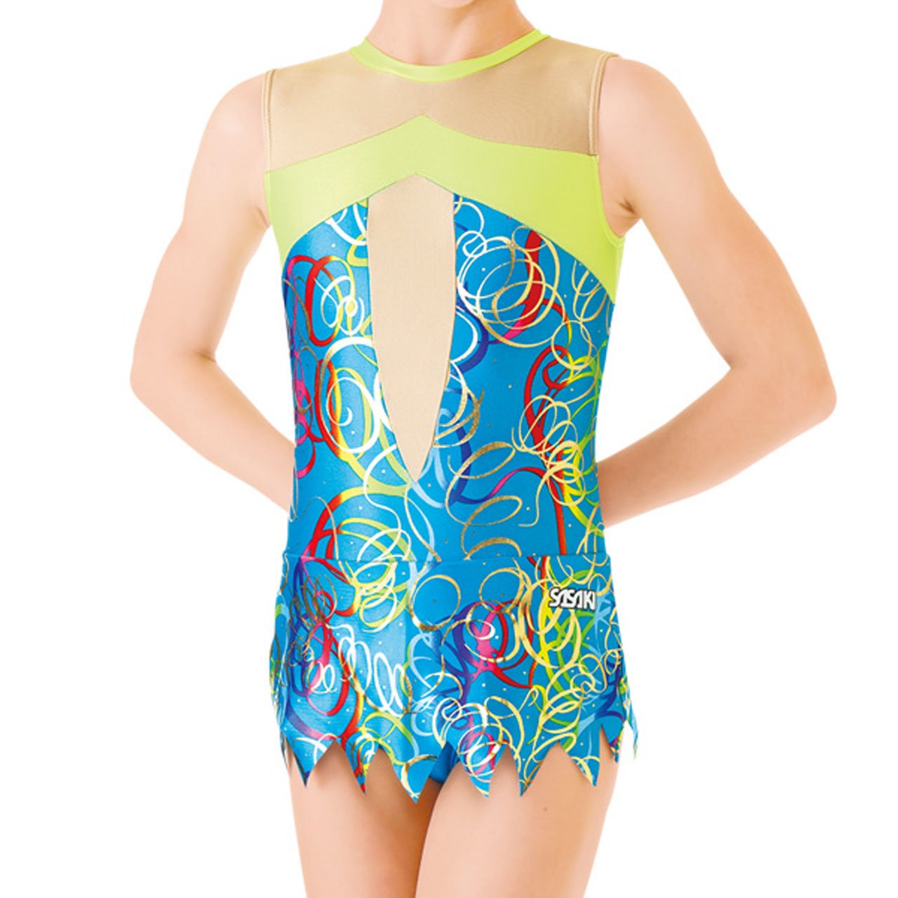 Amazon | ササキ(SASAKI) ジュ二ア 新体操 スカート付きレオタード J