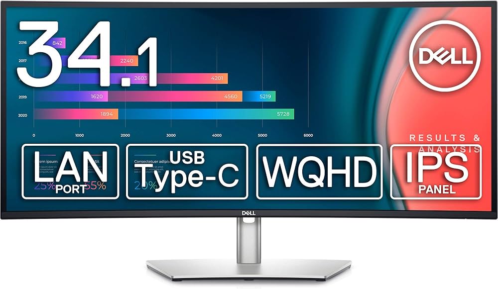 Amazon.co.jp: Dell U3421WE 34.14インチ 曲面 USB-Cハブモニター (3