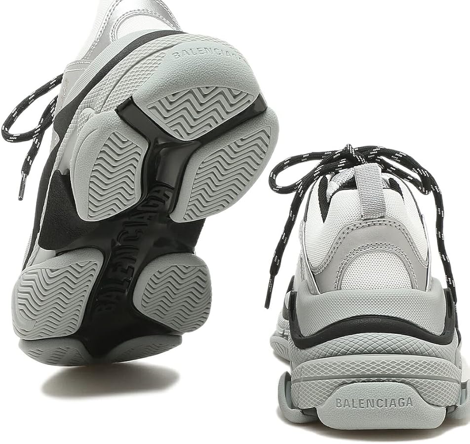 Amazon | [バレンシアガ]スニーカー 靴 トリプル S ロゴ グレー
