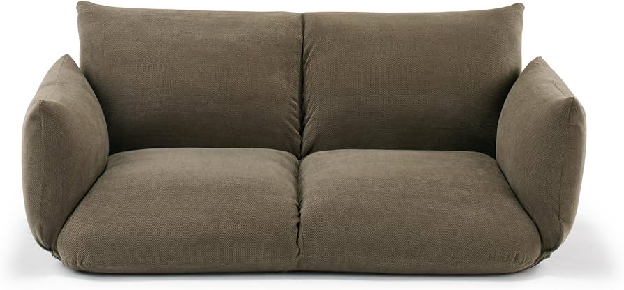 Amazon｜無印良品 リクライニング フロアソファ 2シーター ブラウン