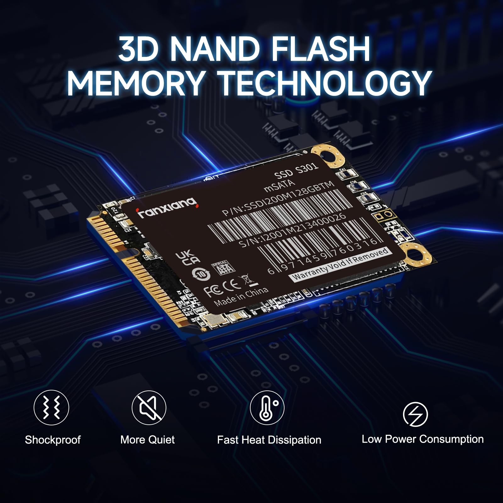 Amazon.com: fanxiang S301 1TB mSATA SSD Mini SATA III 6Gb/s