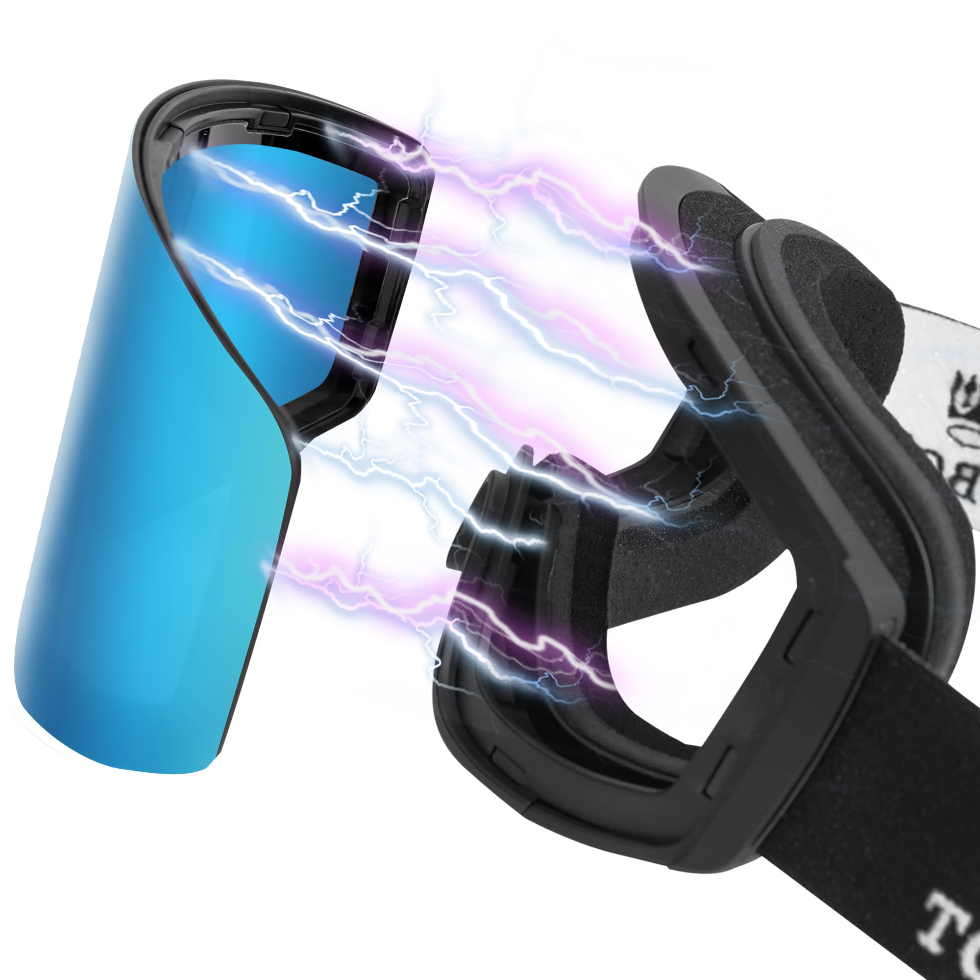 Amazon | [torbollo] スキーゴーグル 磁気マグネット式 二重構造PC