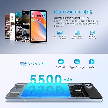 Amazon.co.jp: SVITOO タブレット8.7インチ Android 15 Wi-Fiモデル