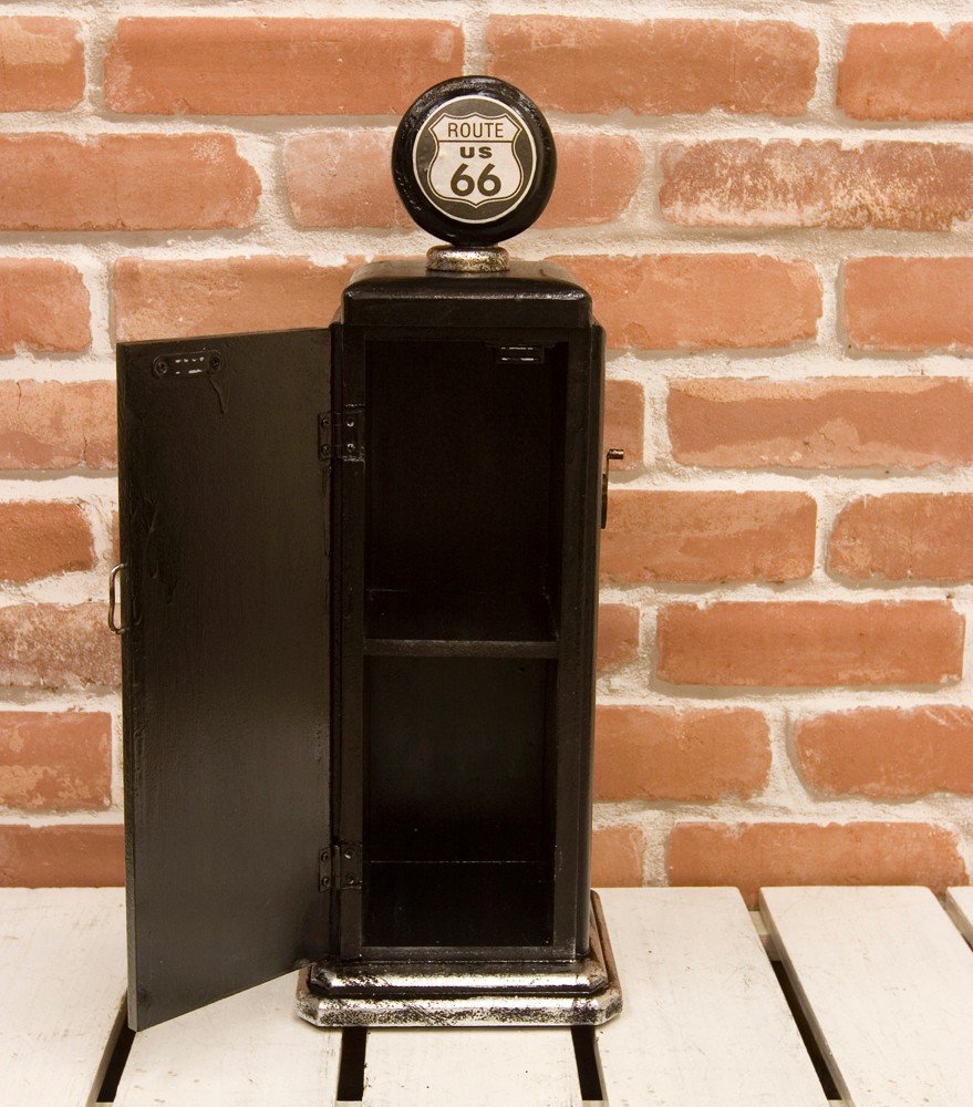 Amazon.co.jp: ROUTE66 ガスポンプ型 2段 キャビネット （Sサイズ 53cm