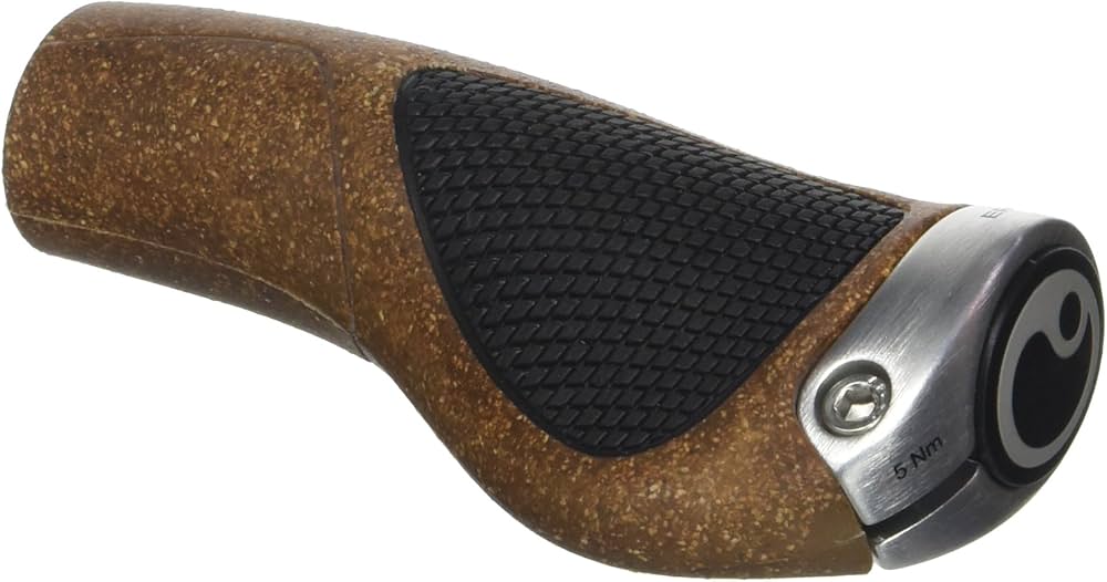 Amazon.com : Ergon GP1-L BioKork Grips: Large, Black : Sports