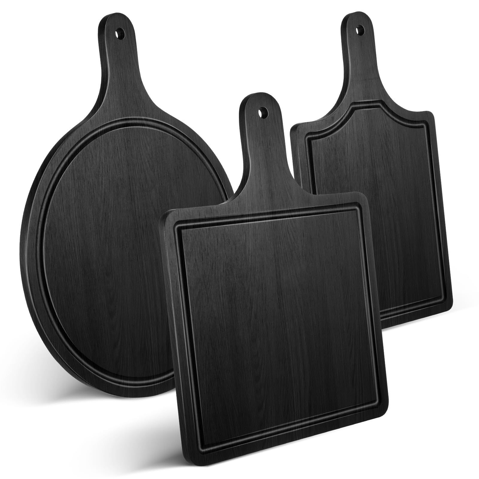 Amazon.com: Geetery 3 Packs 12 Inch Black Wood Chopping Boards