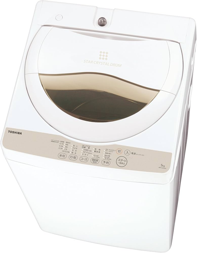 Amazon.co.jp: 東芝 全自動洗濯機 5kg グランホワイト AW-5G3(W