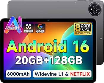 Amazon.co.jp: 【タブレット 10インチ】-Android16 強化版 wi-fiモデル