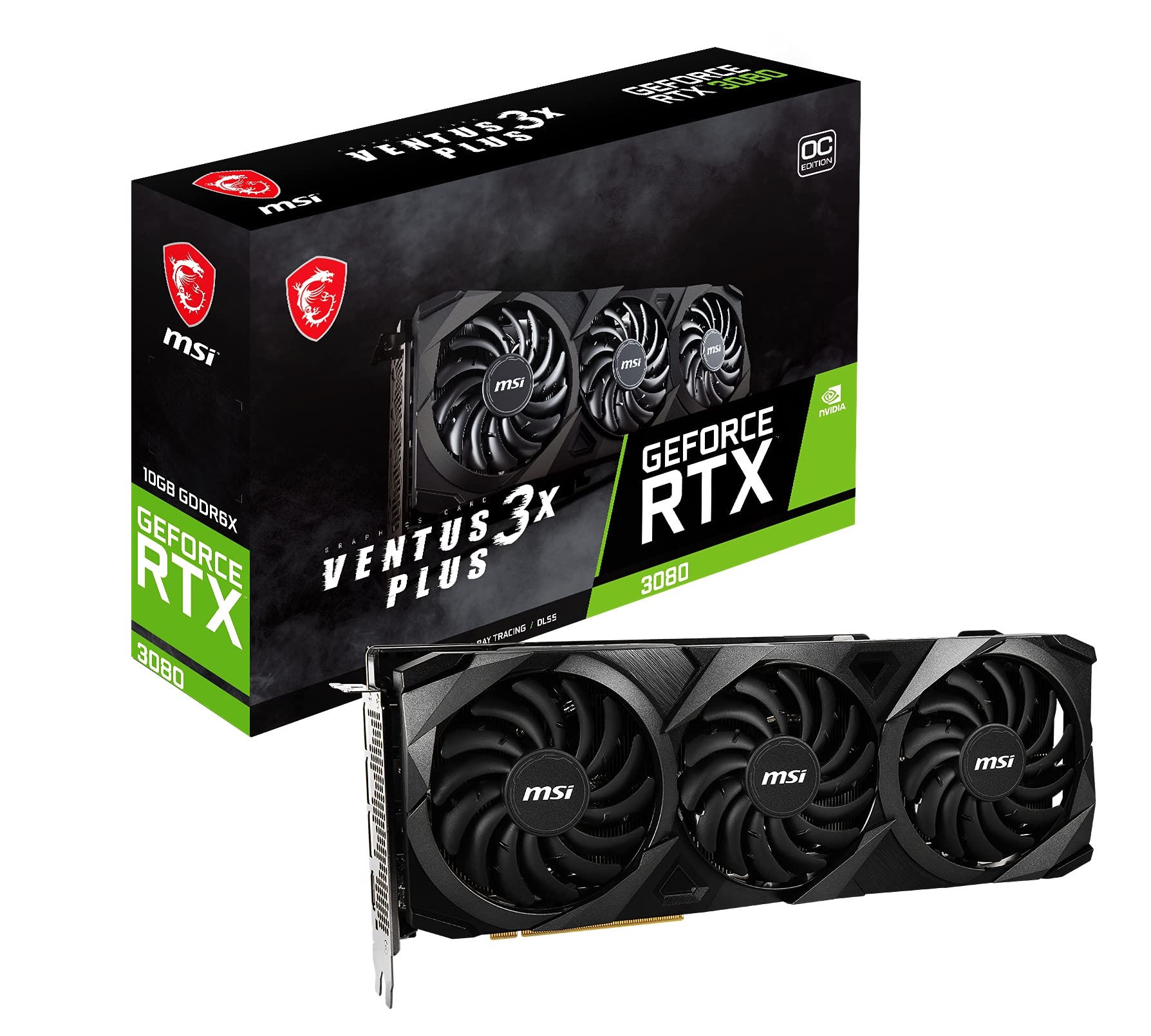 Amazon.com: MSI Gaming GeForce RTX 3080 Ventus 3X Plus 10G OC LHR