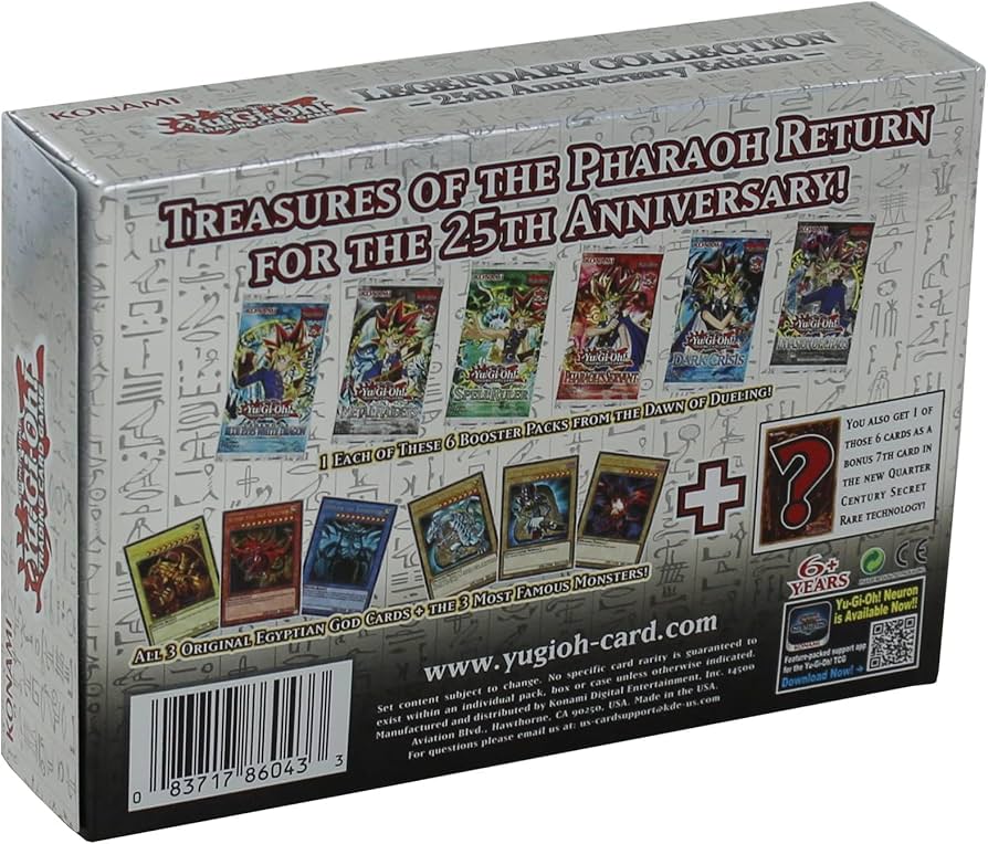Amazon.com: Yu-Gi-Oh! Legendary Collection 25th Anniversary Box