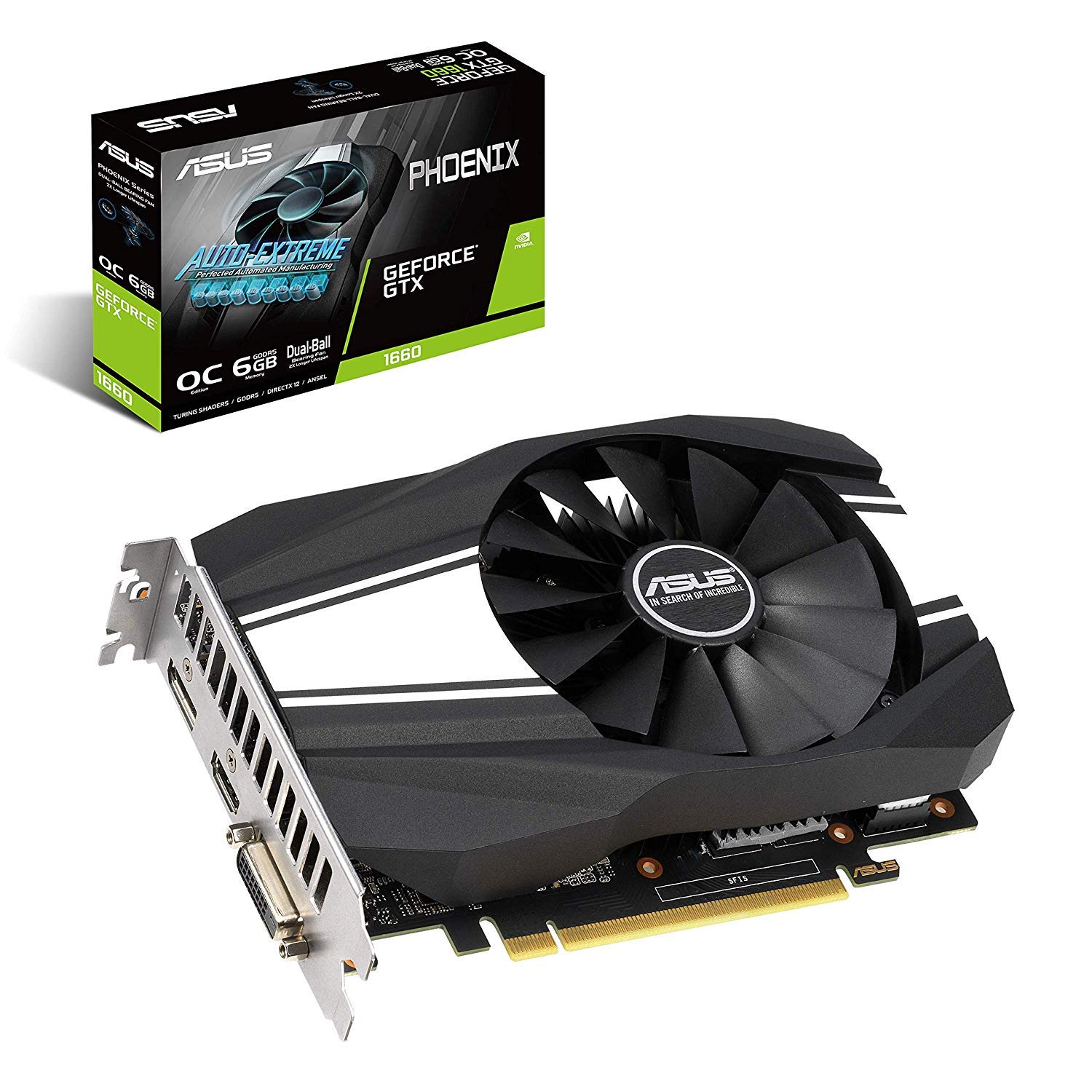 Amazon | ASUS NVIDIA GeForce GTX 1660 搭載 デュアルボール