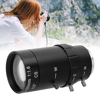 Zoom Camera Lens, 1 3MP Zoom CCTV Lens CS Mount Manual Aperture 5