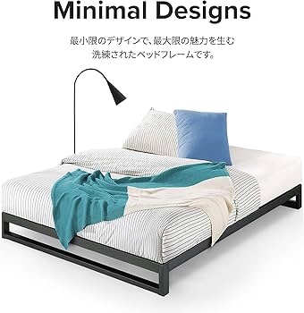 Amazon｜ZINUS(ジヌス)| Heavy Duty スチールベットフレーム シングル
