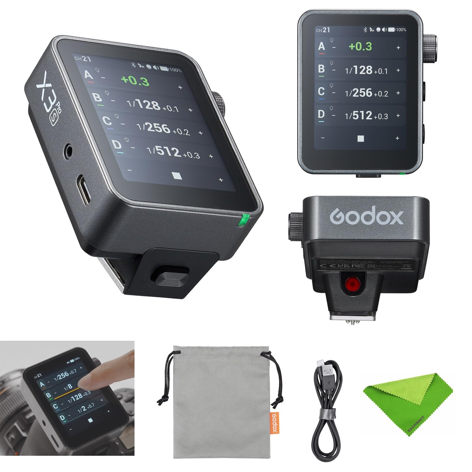 Amazon | Godox X3 Pro S X3Pro S タッチスクリーン TTL フラッシュ