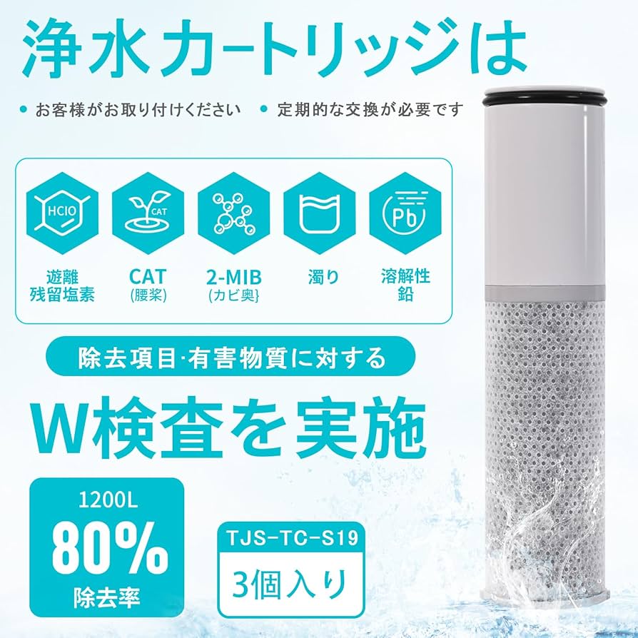 Amazon | 【正規品】TJS-TC-S19 標準キッチン浄水栓用浄水フィルター