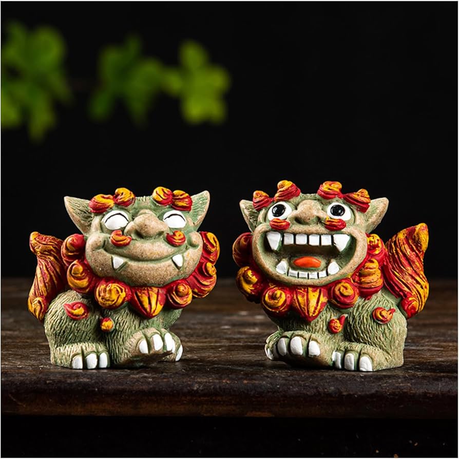 Amazon.co.jp: OBOROZUKI シーサー 置物 オブジェ インテリア 雑貨