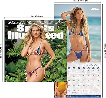 Amazon.co.jp: 2025年スポーツイラスト水着壁掛けカレンダー : Trends