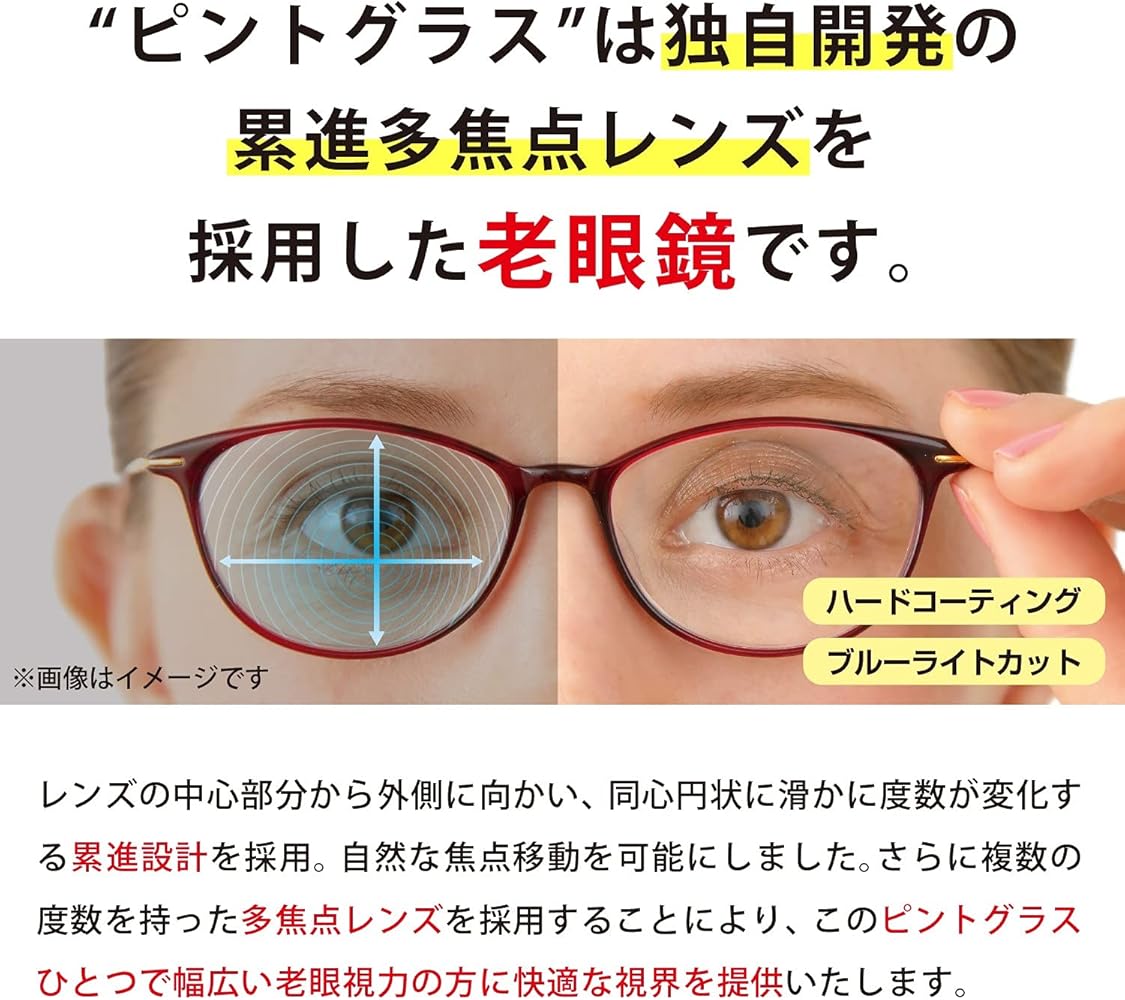 Amazon.co.jp: ピントグラス PINTGLASSES 老眼鏡 シニアグラス 鼈甲(べ