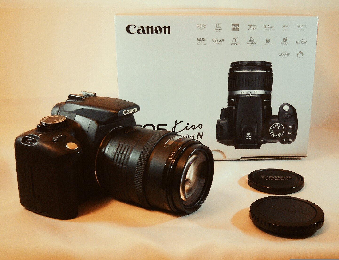 Amazon | Canon EOS KISS デジタル N ブラック ボディ EF-S 18-55Ⅱ
