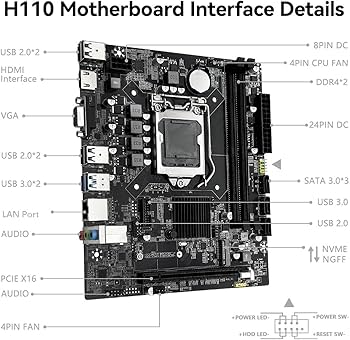 Amazon | MACHINIST LGA 1151 マザーボード、H110 (Intel 第6/第7世代