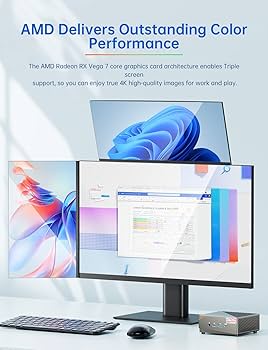 Amazon.com: SkyBarium Mini PC Windows 11, AMD Ryzen 5 5626U（Up to
