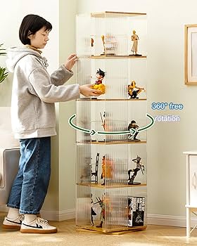 Amazon.com: JSDMBD Rotating Display Cabinet, Display Case Clear