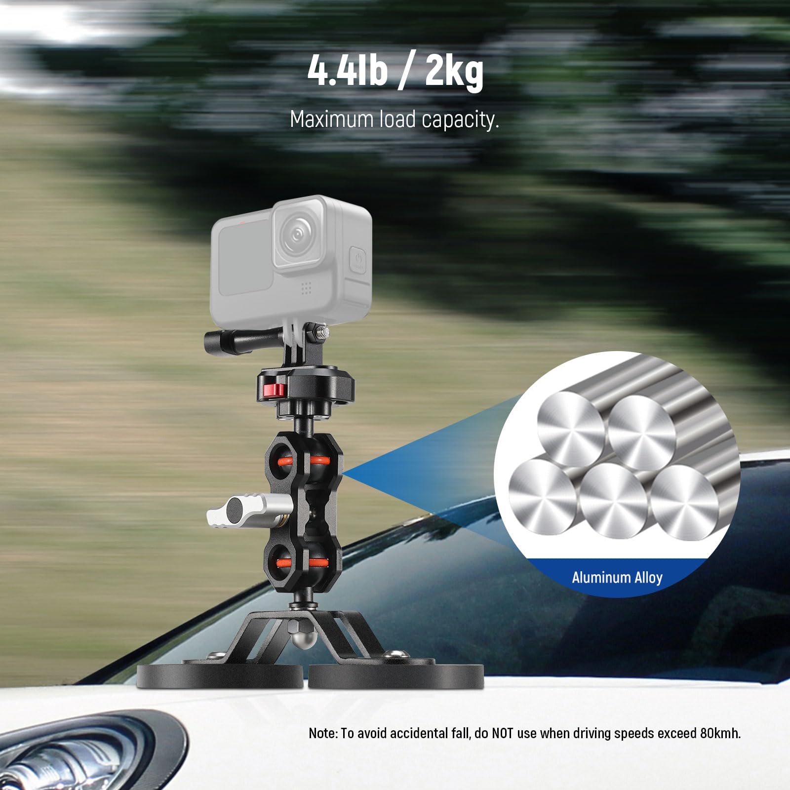 Amazon | NEEWER マグネット式吸盤マウント アクションカメラ用 スマホ