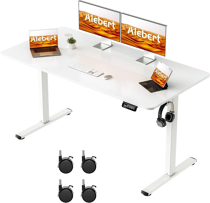 Amazon.co.jp: Alebert(アレベルト) 昇降デスク 電動 昇降式デスク 幅