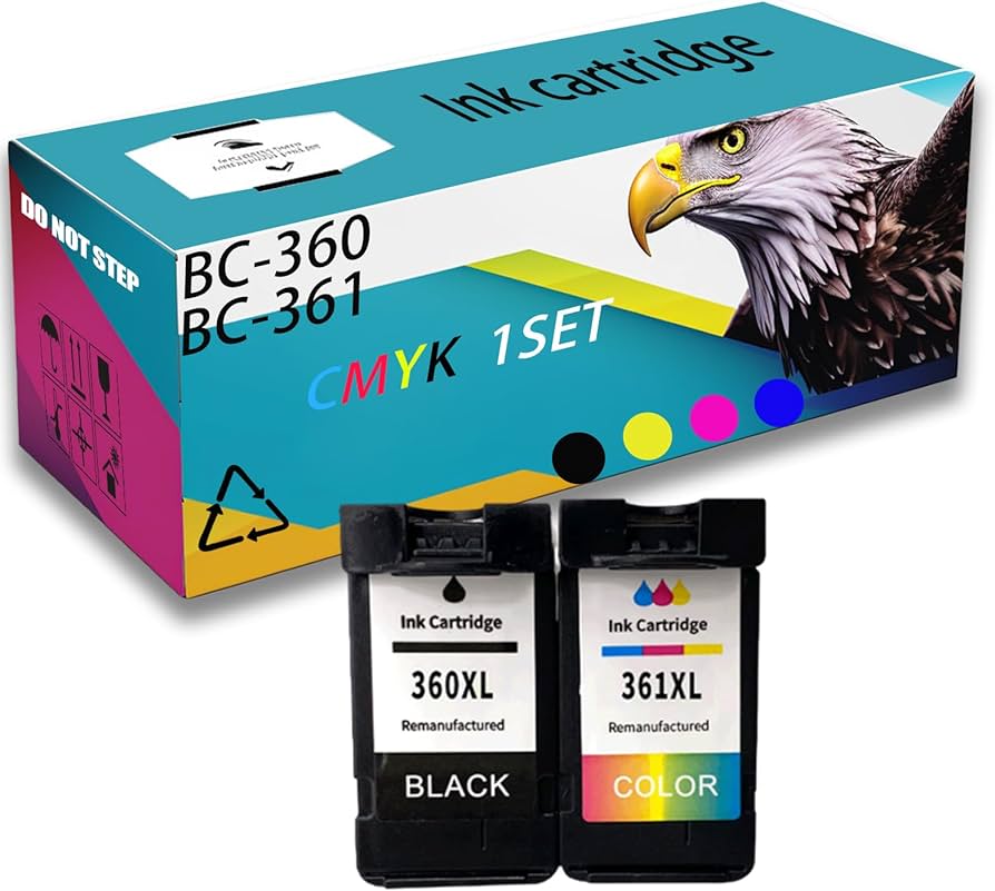 Amazon.com: Compatible for Canon BC-360 BC-361 Ink Cartridge PIXMA