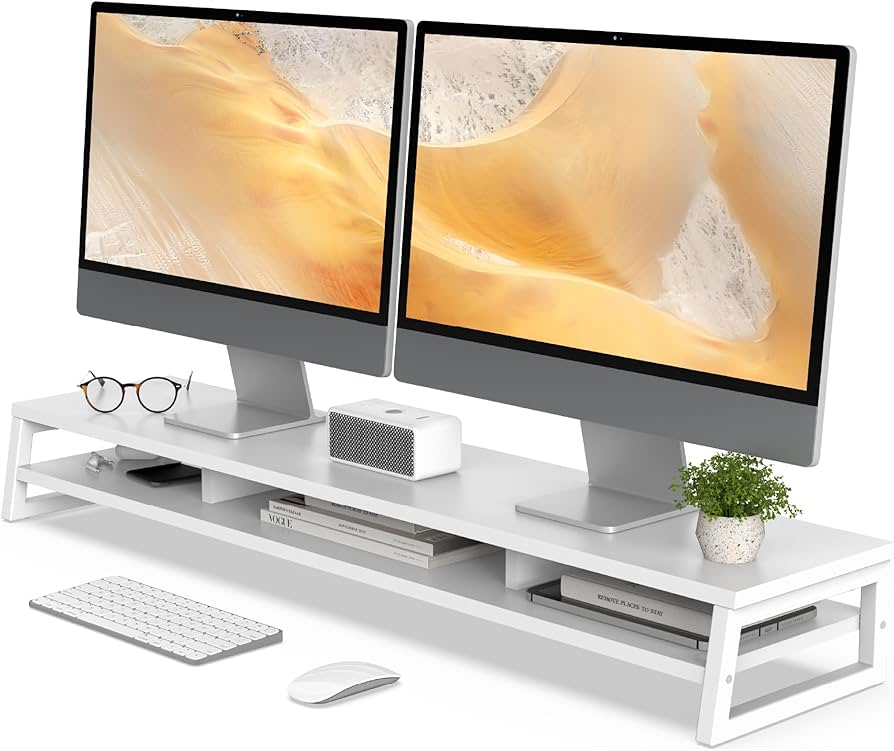 Amazon.co.jp: Fenge モニター台 卓上 デスクシェルフ モニター