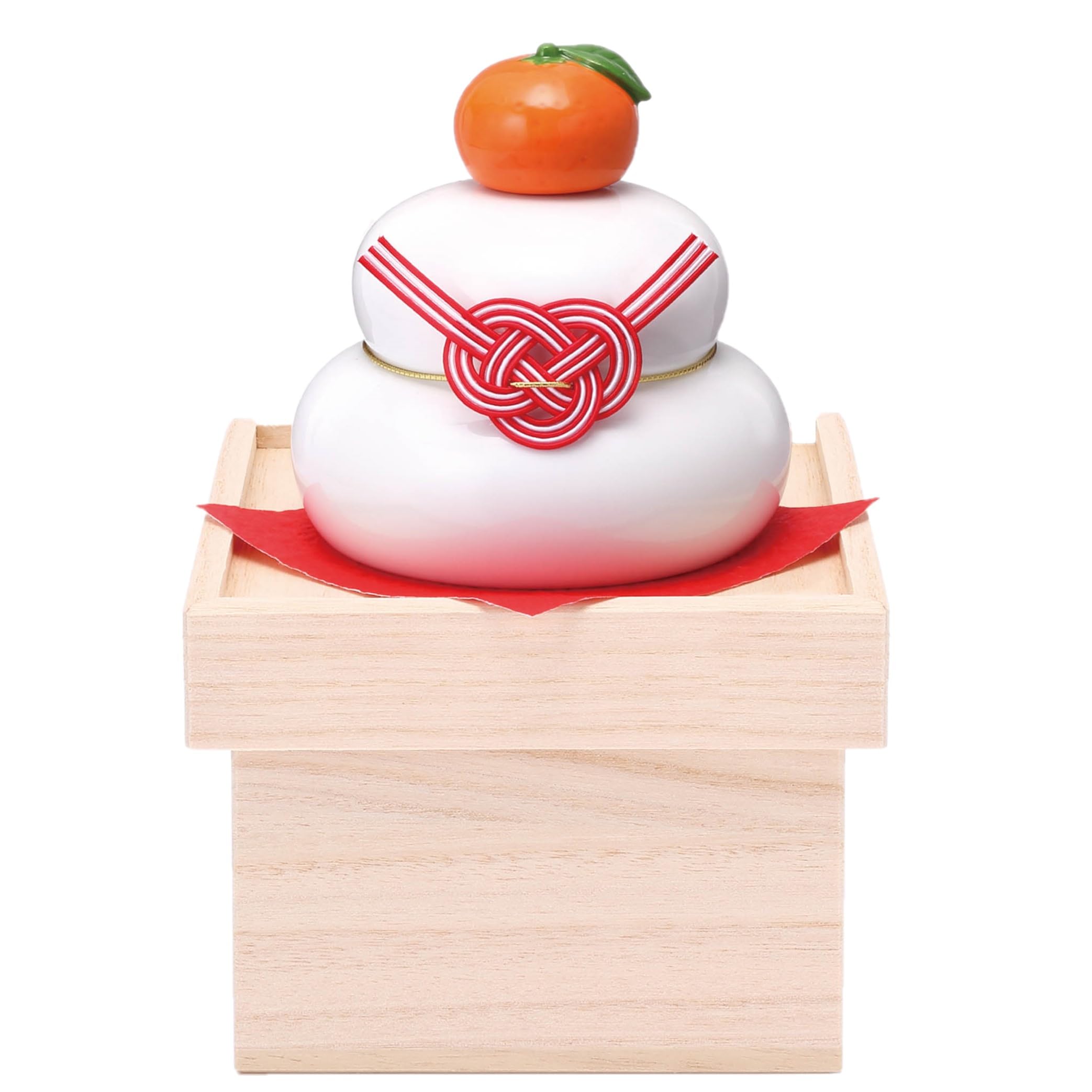 Amazon.co.jp: 薬師窯(yakushigama) 干支 鏡餅 飾り(大・収納桐箱台付