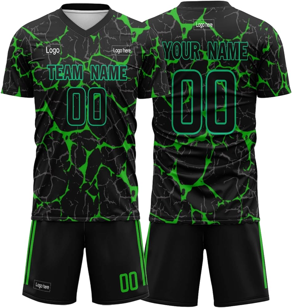 Amazon.co.jp: [Onegam] サッカーユニフォーム メンズ 上下セット 名