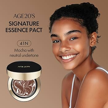 Amazon.com : AGE20'S Signature Essence Pact SPF 50+ | Pack of 1