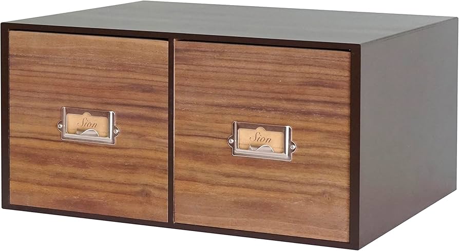 Amazon.co.jp: シオン木製システム収納 No.2 CDボックス ブラウン