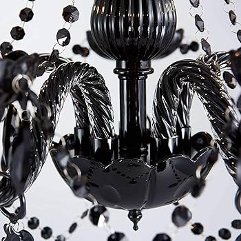 Amazon.co.jp : 欧風キャンドルクリスタルシャンデリア ブラック