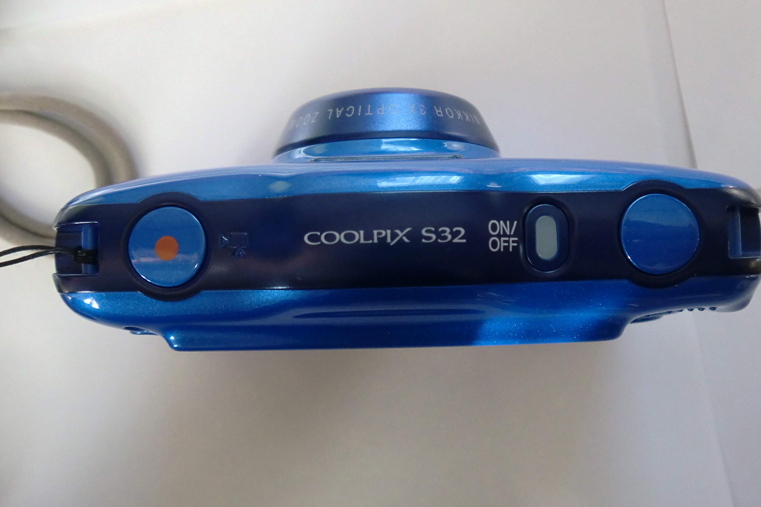 Amazon | Nikon デジタルカメラ S32 防水 1300万画素 ブルー S32BL