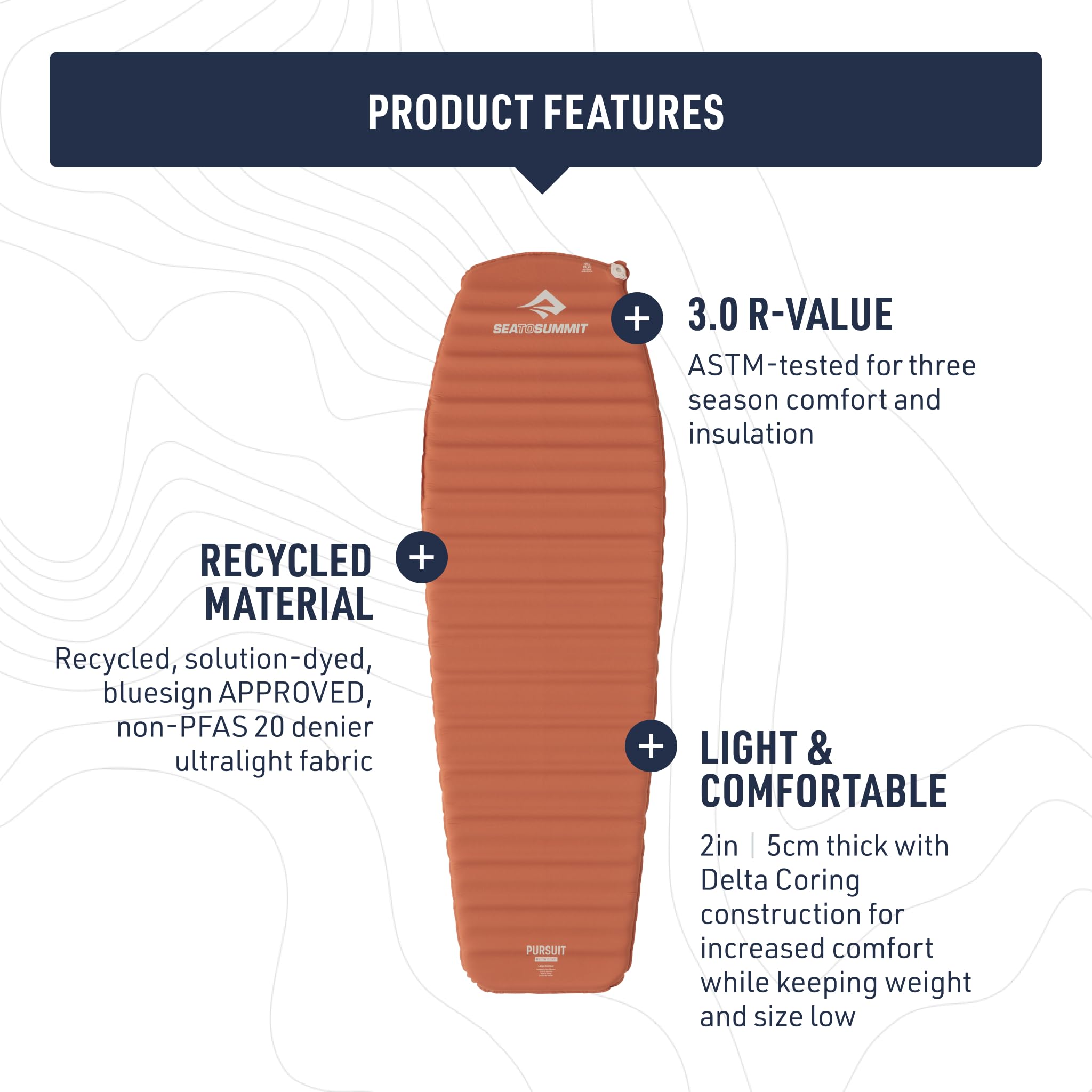 Amazon.co.jp: Sea to Summit Pursuit 自己膨張式スリーピングマット