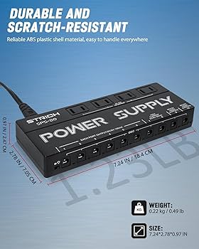 Amazon | STRICH エフェクター電源 9V/12V/18Vエフェクターボード用