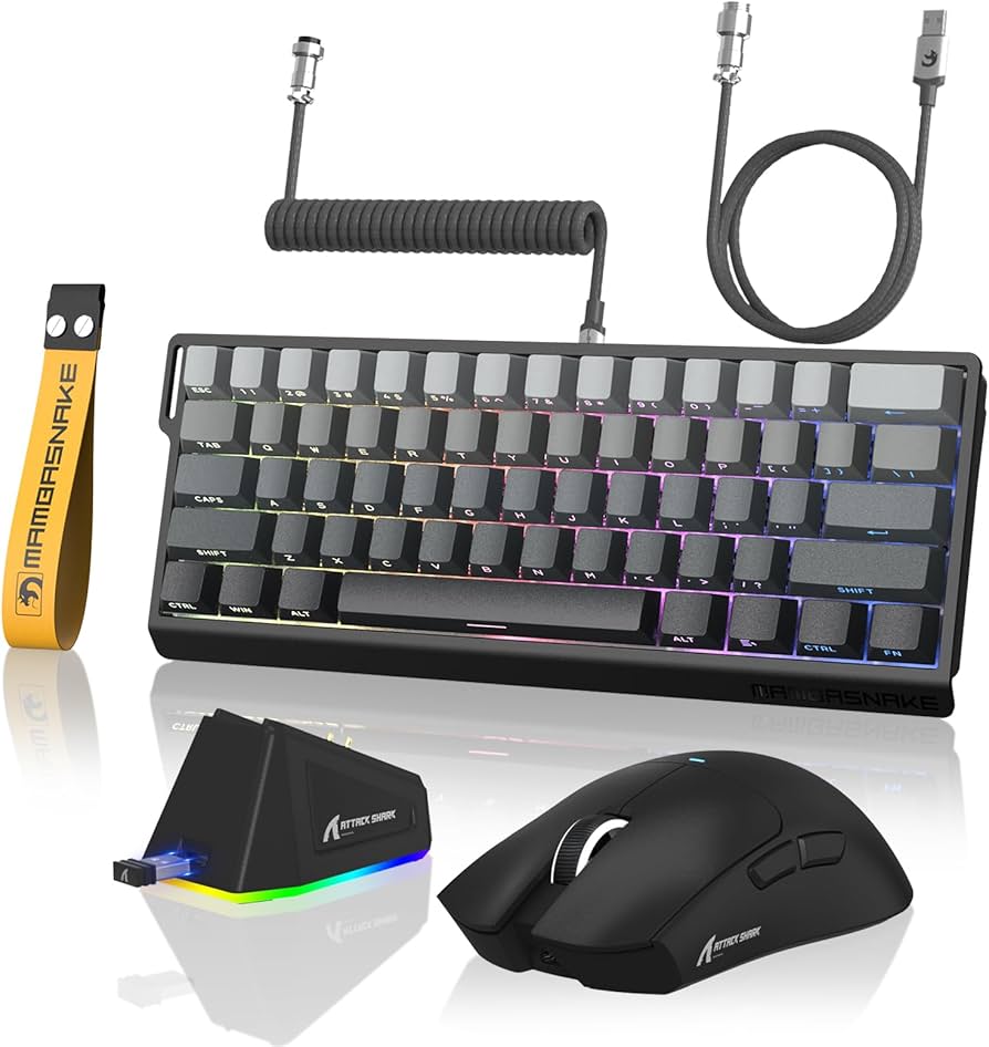 Amazon.com: ATTACK SHARK X11&X60HE Mechanical Wireless Gaming