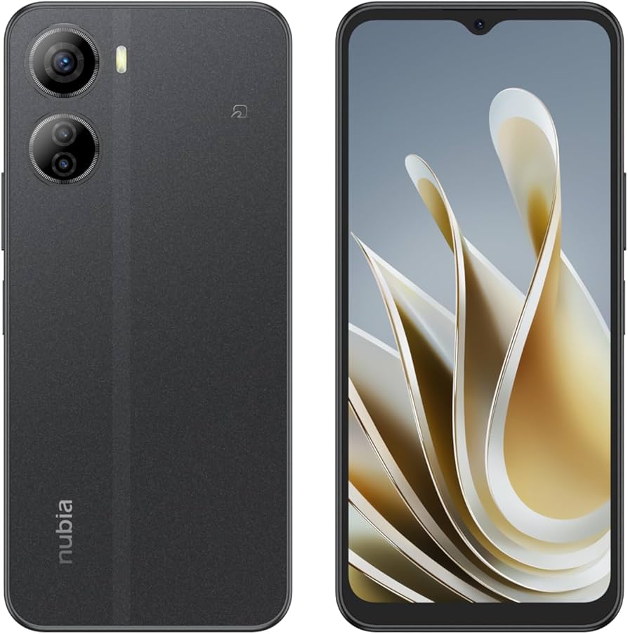 Amazon | nubia Ivy ブラック 6.6インチ スマートフォン 大画面 防水